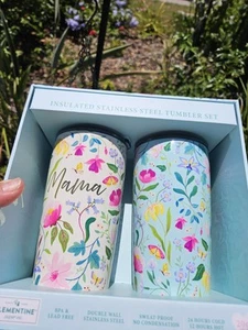 Clementine Insulated Stainless Steel Tumbler Set 20oz - Picture 1 of 19
