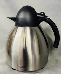 Mr. Coffee Thermo Edelstahl Karaffe Deckel 1 Liter Ersatz Thermoskanne - Bild 1 von 9