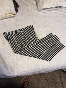 Time & True Cropped Pants Size 14 Blk White NWT - Picture 1 of 5