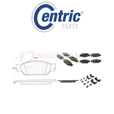 Centric Posi Quiet Ceramic Brake Pads w Shims for 2000-2006 Lincoln LS 3.0L xs Foto 1 de 4