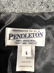 Vintage Pendleton 100% Virgin Wool Gray Blazer USA Made, Size 6 EXCELLENT! - Picture 1 of 16
