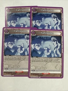 Family Vows x4 (playset) UEX04BT/HTR-2-060 Common (READY TO SHIP) English UA - Picture 1 of 1