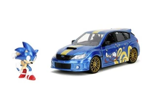JADA 2012 SUBARU IMPREZA WRX STI 1:24 + METAL FIGURE SONIC THE HEDGEHOG NEW SET - Bild 1 von 12