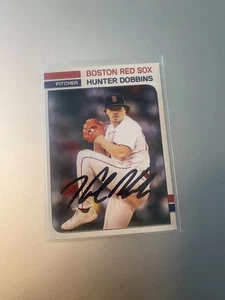 Hunter Dobbins signed baseball card mlb autographed auto Boston Red sox card - Picture 1 of 1