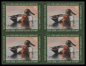 US JDS33 Junior Duck $5 block 4 MNH 2025-2026 - Picture 1 of 1