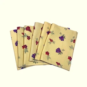 Noble Excellence 6er Set Tischsets Stoff Goldgelb Trauben Herbst Ernte Neu - Bild 1 von 6