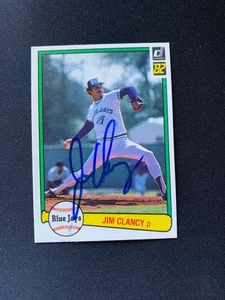 Jim Clancy Signed 1982 Donruss #227 Card Toronto Blue Jays Autograph COA - Picture 1 of 1