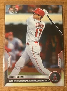 2022 Topps NOW Card #176- Shohei Ohtani Joins Ruth with 100 HRs & 250 Ks - Picture 1 of 2