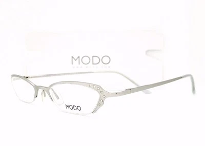 Nuevas gafas Modo 1094 plata cepillada acero inoxidable 48•18•135 con estuche genérico Foto 1 de 4