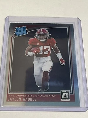 2021 Optic Draft Picks Jaylen Waddle Rated Rookie #207 Miami Dolphins - Image 1 of 2