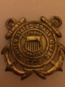 USCG US Coast Guard Hat Cap Badge Insignia, Vintage D3 - Picture 1 of 1