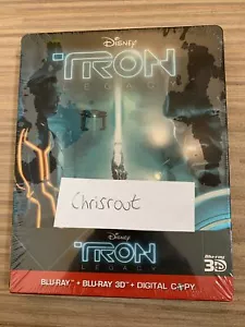 Tron Legacy Steelbook 3D Blu-ray New & Sealed German Edition OOP - Picture 1 of 3