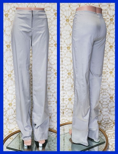 PANTALONI VINTAGE VERSACE GRIGI IN SETA taglia 42 8