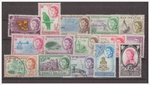 CAYMAN ISLANDS - QEII SG165-179, 1962-64 complete set, VERY FINE USED. - Imagen 1 de 1