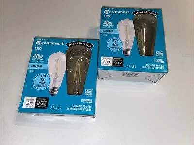 Dimmable Vintage Edison Style LED Bulb 40W Equiv. 3.5 Daylight Lamp | Four Bulbs - Image 1 of 4