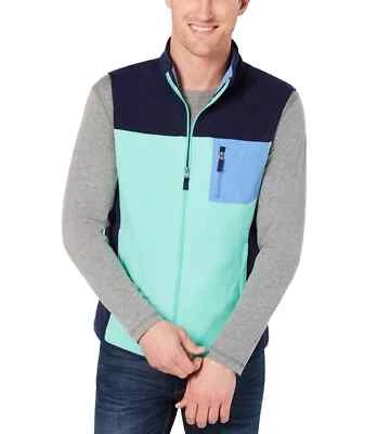 Club Room Men's Colorblocked Fleece Vest Spearmint Medium 🔥🔥 - Image 1 of 4