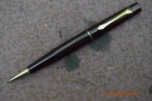 Vintage Mechanical Pencil 1.2mm–Burgundy Barrel–Brass Tip–Propel Only–Working - Picture 1 of 8