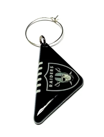 OAKLAND RAIDERS WINE CHARM PADDED PLASTIC BALL TWO SIDED NEW NFL LICENSED Cover