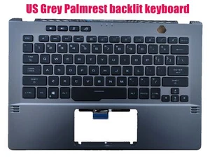 Teclado retroiluminado con reposamanos gris EE. UU. para Asus GA401 GA401IV GA401IU GA401IH - Imagen 1 de 2