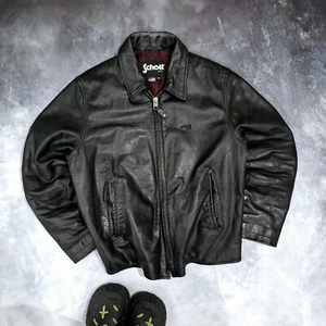 Vintage Schott leder jacket Dark Braun Size XL - Bild 1 von 20