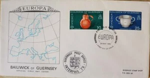 Estampillas de Guernsey: ""Guernsey Crafts"" - Cubierta del primer día 1976 - Imagen 1 de 1