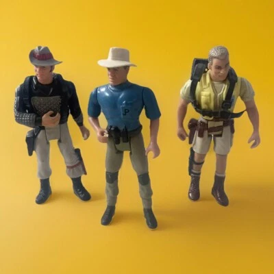 De colección JURASSIC PARK SGT T-REX TURNER, Dr. Alan Grant, Nick Van Owen Kenner 1993 Foto 1 de 4