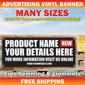 PRODUCT NAME Advertising Vinyl Mesh Banner Sign Available CUSTOM BUSINESS NAME - Picture 1 of 5