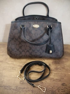 NEW COACH Brown Signature Handbag Crossbody Purse~F34608 $375.00 - Picture 1 of 14