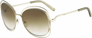 CE119S - CHLOÉ DESIGNER SUNGLASSES - BRAND NEW [Gold/Green] - Picture 1 of 1
