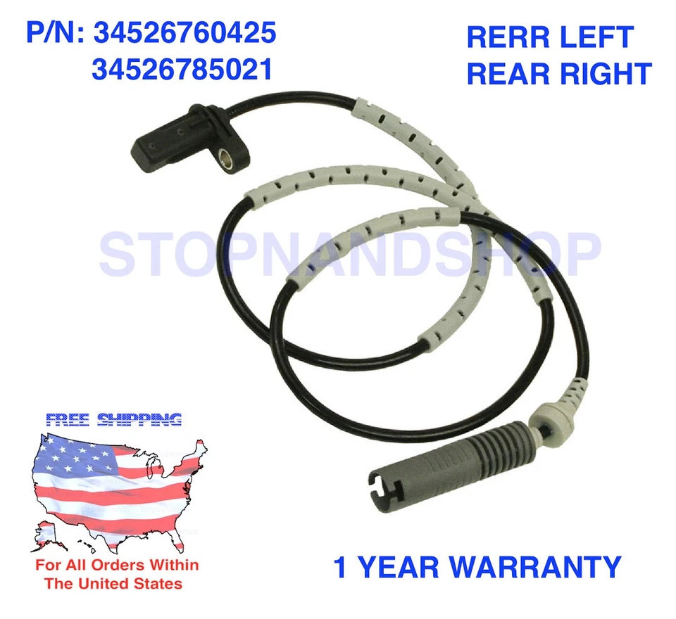 NUEVO SENSOR ABS SENSOR VELOCIDAD RUEDA DSC Generador de pulsos PARA BMW TRASERO DERECHO IZQUIERDO Foto 1 de 1