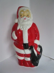 Vintage Santa MID CENTURY Empire Blasform beleuchtet 13" Weihnachtsdekoration - Bild 1 von 7