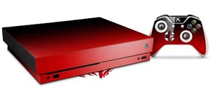 Skin Set for XBOX One X Smooth Fades Red Black - Picture 1 of 3