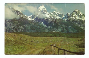 Grand Teton Nationalpark Wyoming Vintage Postkarte - Bild 1 von 2