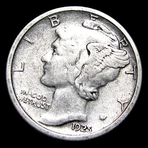 1925-D Mercury Dime Silver ---- Nice Condition Coin ---- #881Z - Picture 1 of 5