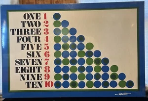 Arte en lienzo enmarcado vintage 1960 MCM SCUDA BOB VAN ALLEN NÚMEROS - Imagen 1 de 16
