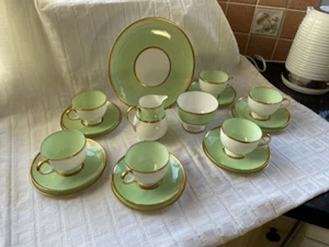 Wedgwood - Teeservice Apfelgrün (Mintgrün) (4177 oder 1177) - Bild 1 von 9
