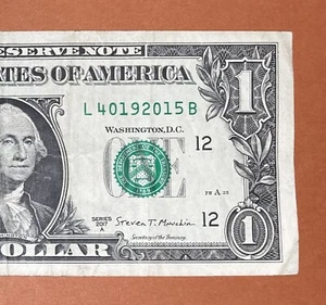 April 19, 2015 (L 40192015 B) Birthday Note $1 One Dollar Bill (4_ / 19 / 2015) - Picture 1 of 3