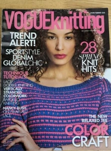 Vogue Knitting Magazine Spring 2015 Bargello Knitting Haapsalu Lace Relaxed Tee - Picture 1 of 5
