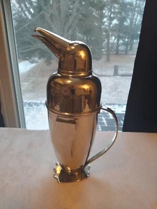 OGGI Pinguin Martini Shaker Edelstahl Bargeschirr handgefertigt in Indien 12"T - Bild 1 von 19