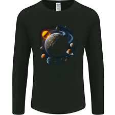 The Solar System Space Planets Astronomy Mens Long Sleeve T-Shirt