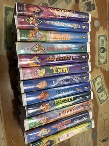 Disney VHS lot - 12 Tapes From Black Diamond Collection! - Picture 1 of 4