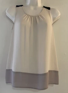 Loft Petite XXSP White Sheer Tank Top - Bild 1 von 6