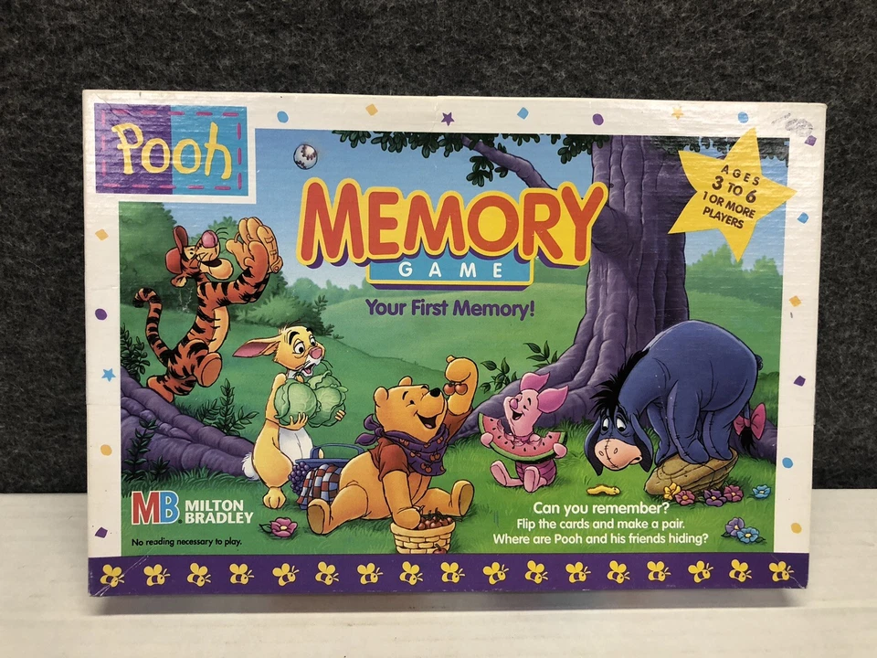 Vintage 1999 Winnie The Pooh Honey Pot Hunt and Memory Game (Missing 2 sets, 68) - Image 1 of 4