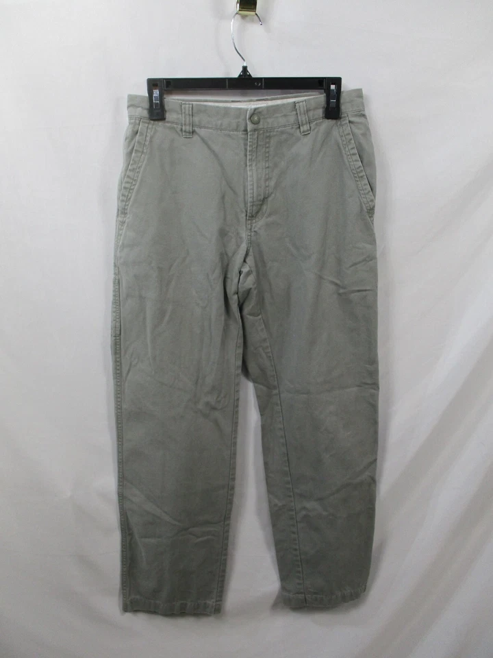 Columbia Pants Womens 8 Long Gray Straight Leg Sportswear Cotton Poly Khakis - Image 1 of 4