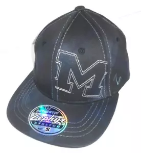 New Michigan Wolverines Stitch Logo RETRO Flexfit Zephyr Hat Size S/M B62 - Picture 1 of 4