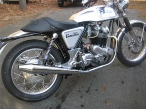 Norton Commando Reverse Cone Exhaust System - Picture 1 of 6