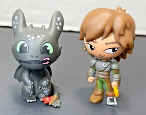 Funko Mystery Minis How to Train Your Dragon Sitting Toothless & Hiccup Figures - Picture 1 of 5