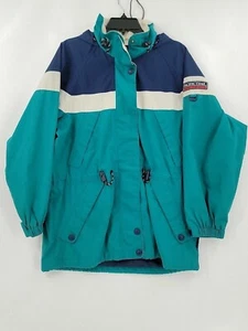 Vintage Pacific Trail Mens Coat Size Medium Multicolor Hooded Full Zip Stains - Picture 1 of 7