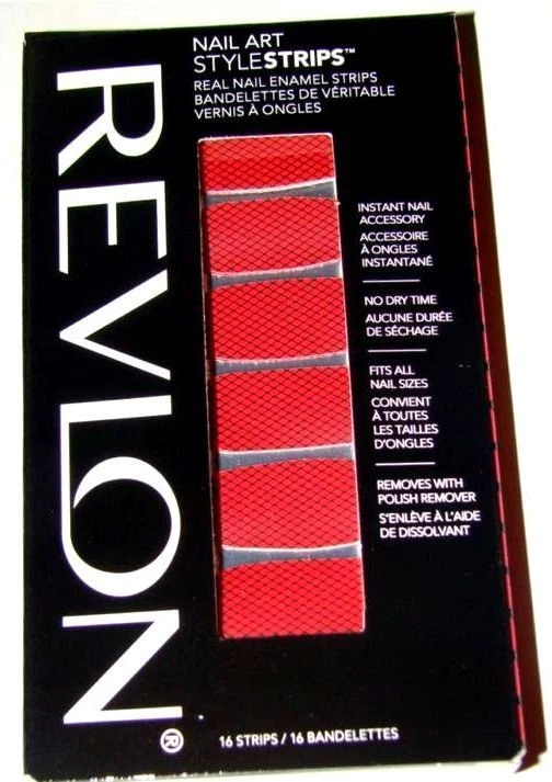 Revlon Nail Art Style Strips -Flaming Fishnets- 16 strips- NIP - Bild 1 von 1