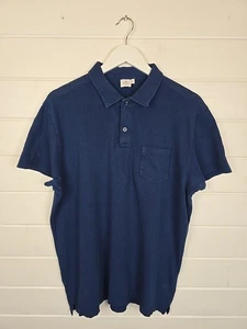Sunspel Mens Riviera Polo Shirt XL Cobalt Blue James Bond 007 Daniel Craig - Picture 1 of 13